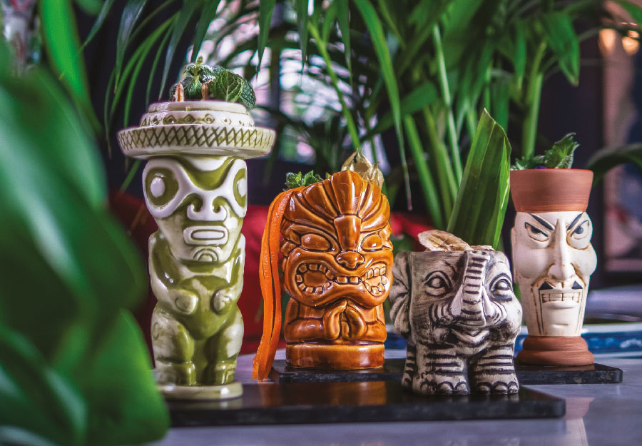 Autour du rhum : coffret tiki