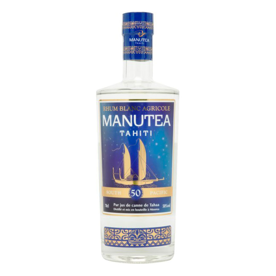 Manutea rhum blanc Tahiti 50%