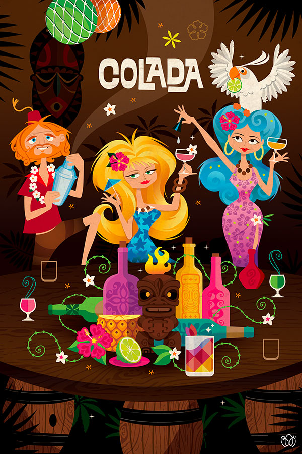 Atelier cocktail tiki colada