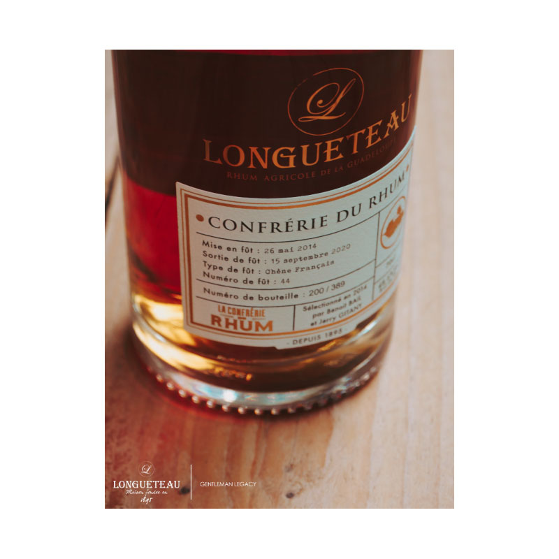 Longueteau - Confrérie du Rhum XO Single Cask fût 44