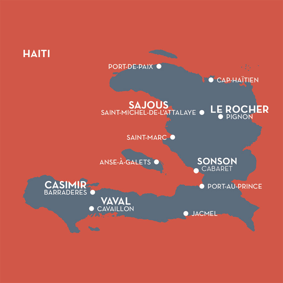 Carte Haiti Clairin
