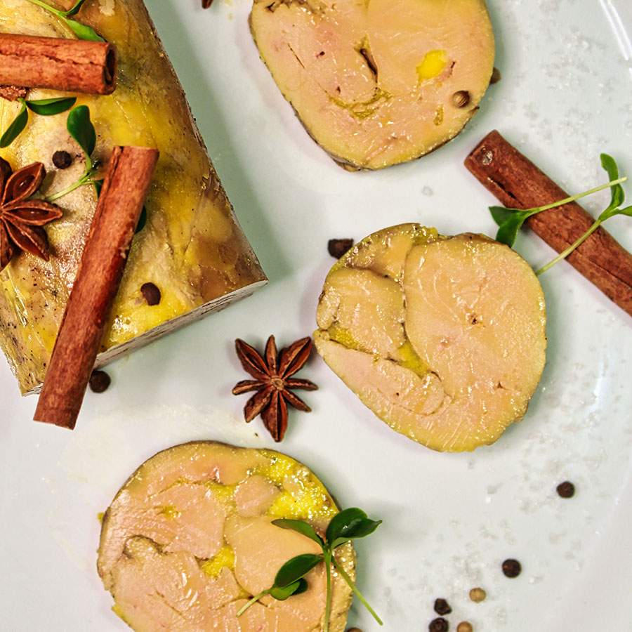 Foie gras au Saint Aubin VSOP