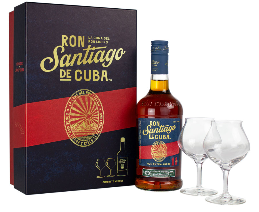 Coffret rhum santiago de cuba