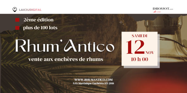 vente aux enchères de rhums