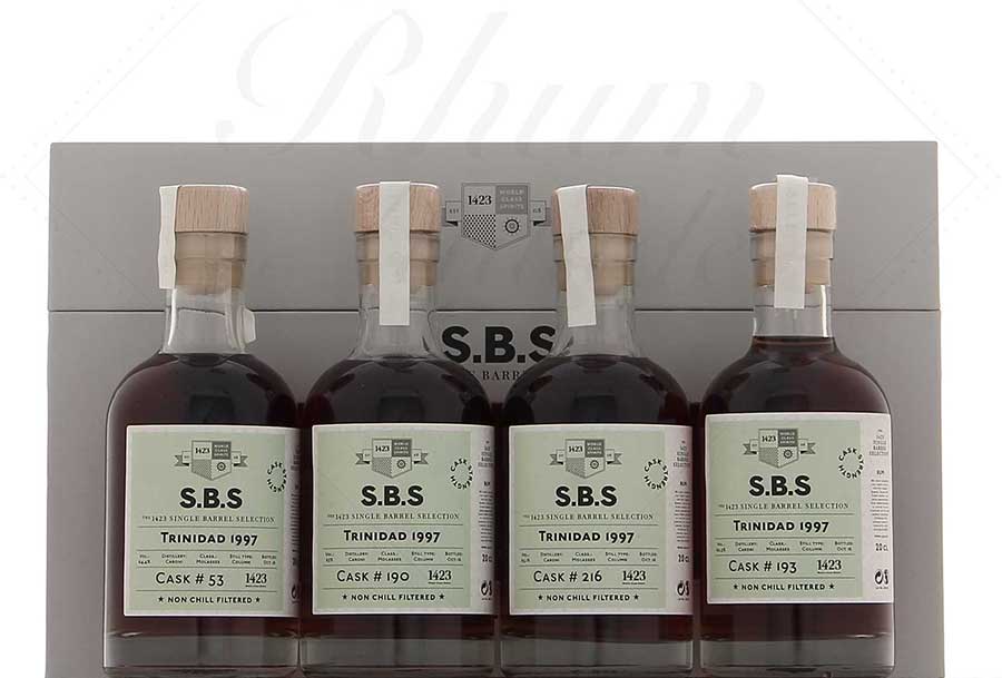 1423 – SBS – Coffret 4 fûts Caroni 1997