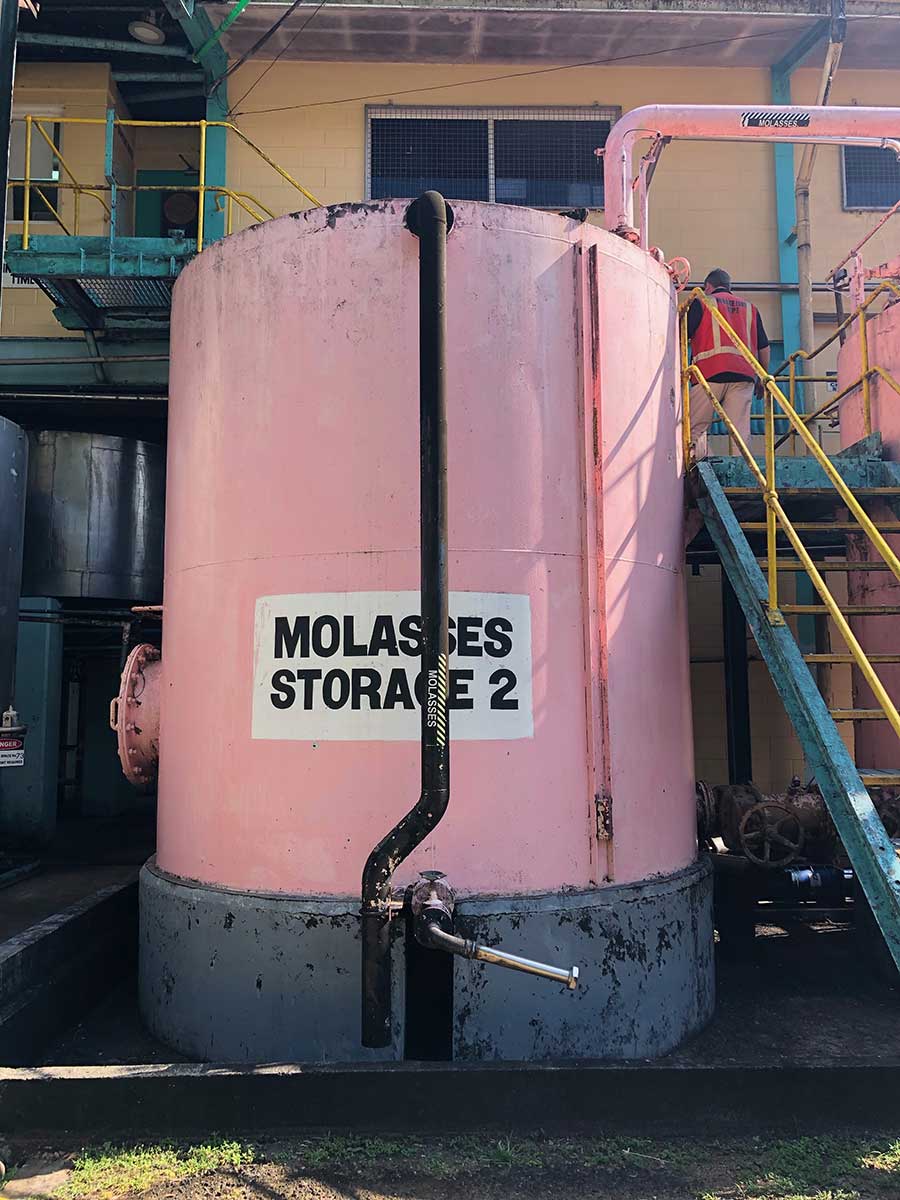 rhum fidji molasse storage